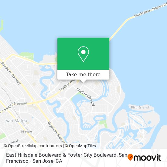 Mapa de East Hillsdale Boulevard & Foster City Boulevard
