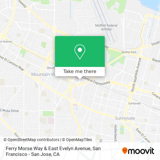 Mapa de Ferry Morse Way & East Evelyn Avenue