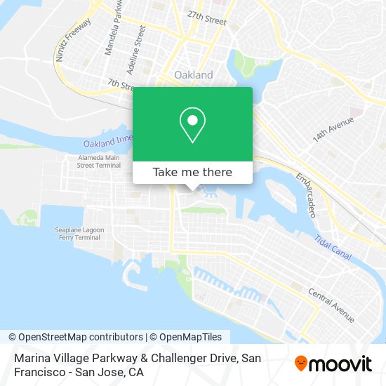 Mapa de Marina Village Parkway & Challenger Drive