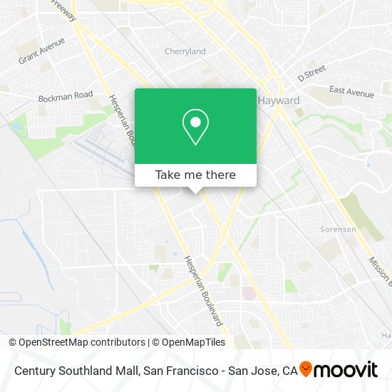 Mapa de Century Southland Mall