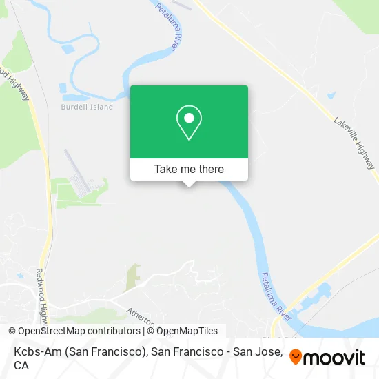 Kcbs-Am (San Francisco) map