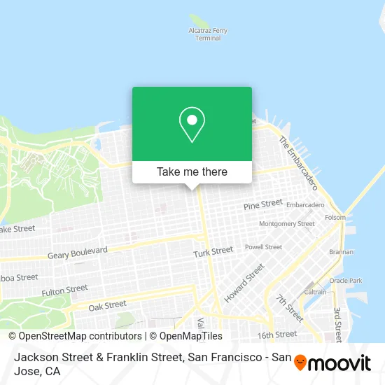 Mapa de Jackson Street & Franklin Street