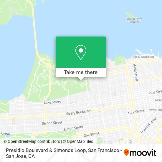 Presidio Boulevard & Simonds Loop map