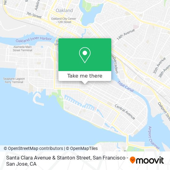 Mapa de Santa Clara Avenue & Stanton Street