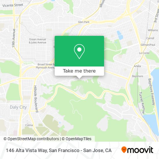 Mapa de 146 Alta Vista Way