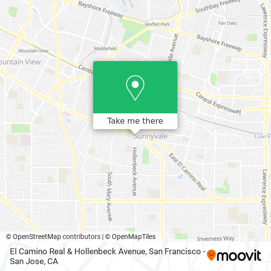 El Camino Real & Hollenbeck Avenue map