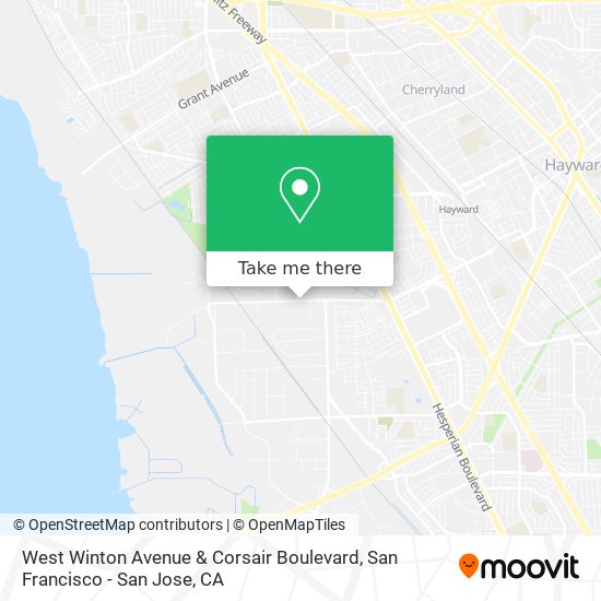 West Winton Avenue & Corsair Boulevard map