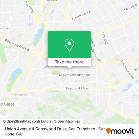 Mapa de Union Avenue & Rosswood Drive