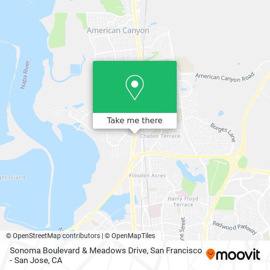 Mapa de Sonoma Boulevard & Meadows Drive