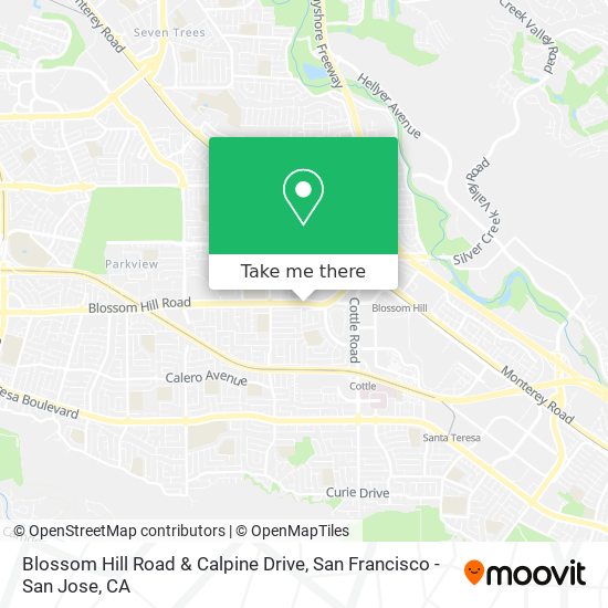 Mapa de Blossom Hill Road & Calpine Drive