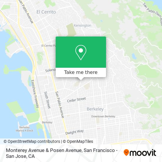 Monterey Avenue & Posen Avenue map