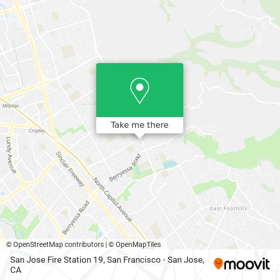 San Jose Fire Station 19 map