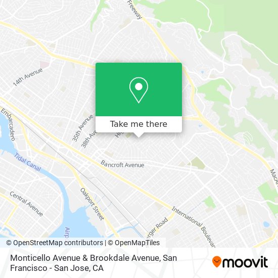 Monticello Avenue & Brookdale Avenue map