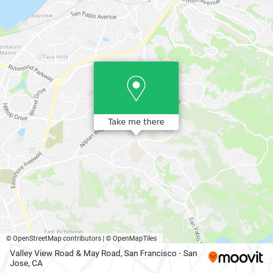 Valley View Road & May Road map