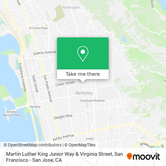 Martin Luther King Junior Way & Virginia Street map