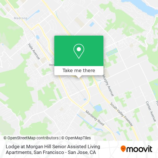 Lodge at Morgan Hill Senior Assisted Living Apartments map