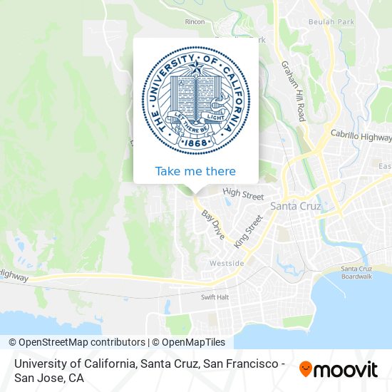 University of California, Santa Cruz map