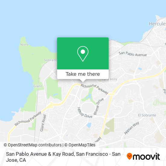 San Pablo Avenue & Kay Road map