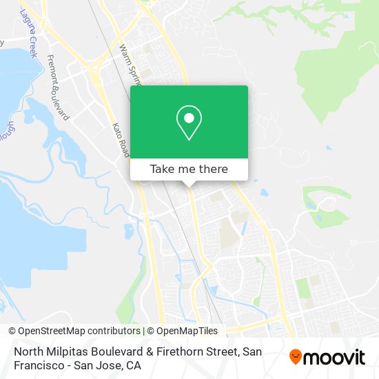 Mapa de North Milpitas Boulevard & Firethorn Street