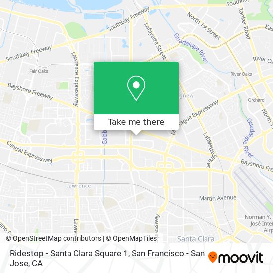 Ridestop - Santa Clara Square 1 map