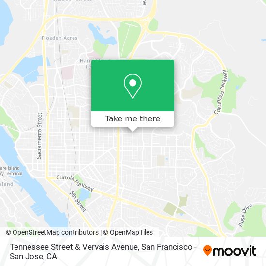 Mapa de Tennessee Street & Vervais Avenue