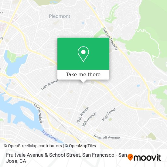 Fruitvale Avenue & School Street map