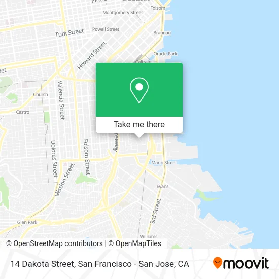 Mapa de 14 Dakota Street