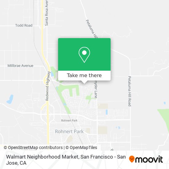 Mapa de Walmart Neighborhood Market