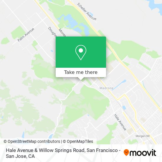 Hale Avenue & Willow Springs Road map