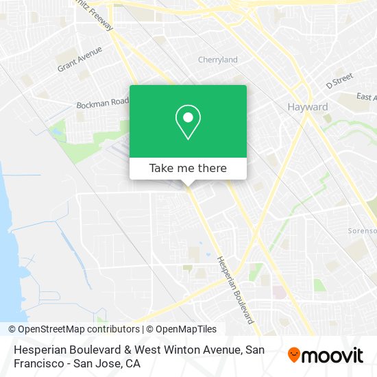 Mapa de Hesperian Boulevard & West Winton Avenue