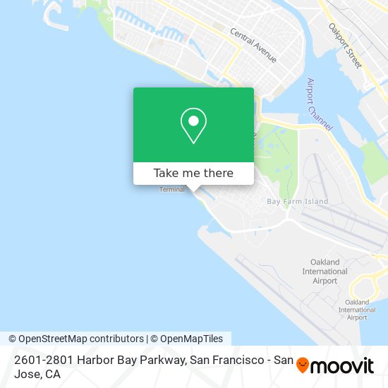 2601-2801 Harbor Bay Parkway map