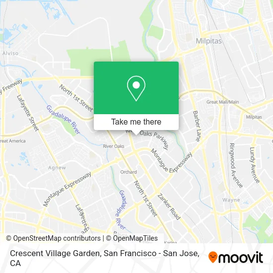 Mapa de Crescent Village Garden