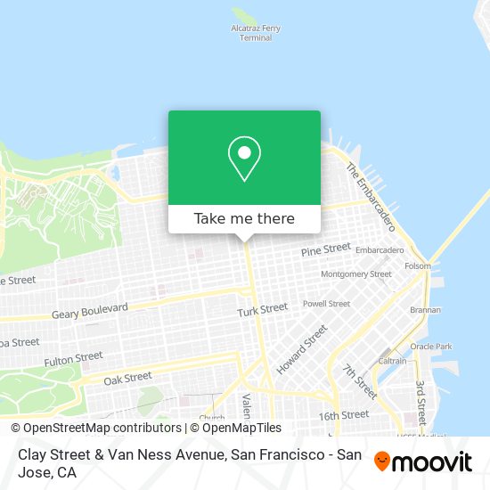 Mapa de Clay Street & Van Ness Avenue