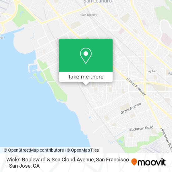 Wicks Boulevard & Sea Cloud Avenue map