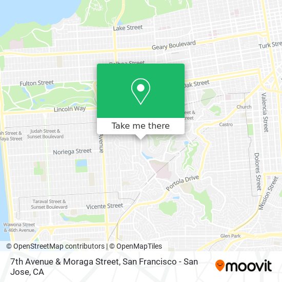 Mapa de 7th Avenue & Moraga Street