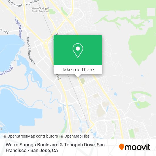 Mapa de Warm Springs Boulevard & Tonopah Drive