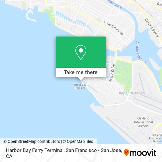 Mapa de Harbor Bay Ferry Terminal