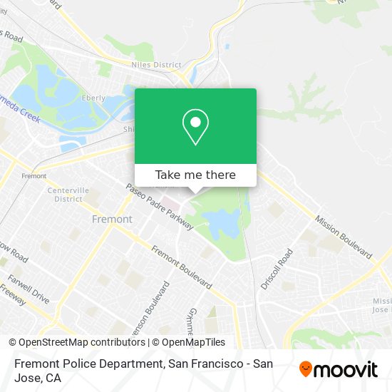 Mapa de Fremont Police Department