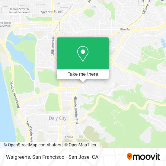 Mapa de Walgreens