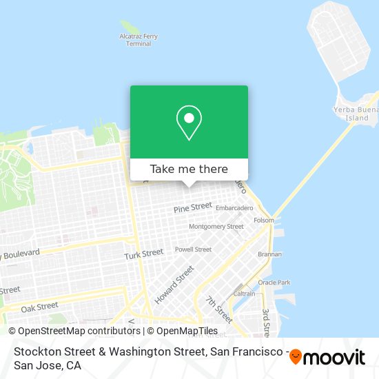 Stockton Street & Washington Street map