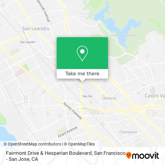 Mapa de Fairmont Drive & Hesperian Boulevard