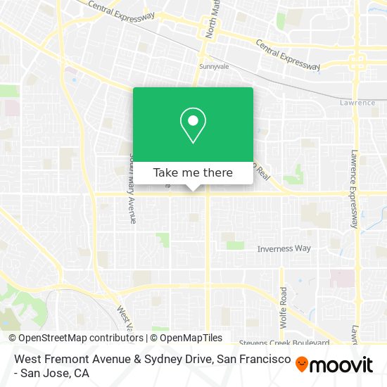 Mapa de West Fremont Avenue & Sydney Drive