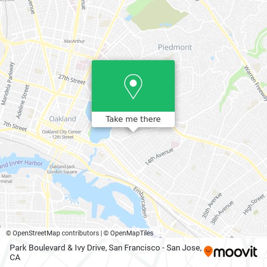 Mapa de Park Boulevard & Ivy Drive
