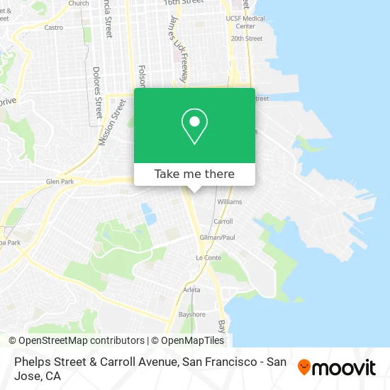 Mapa de Phelps Street & Carroll Avenue