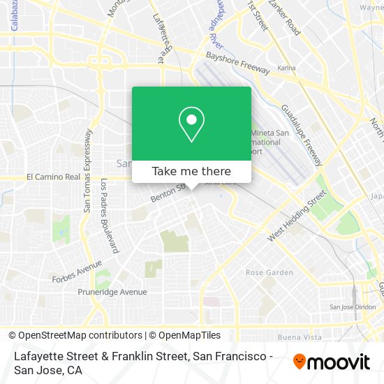 Lafayette Street & Franklin Street map