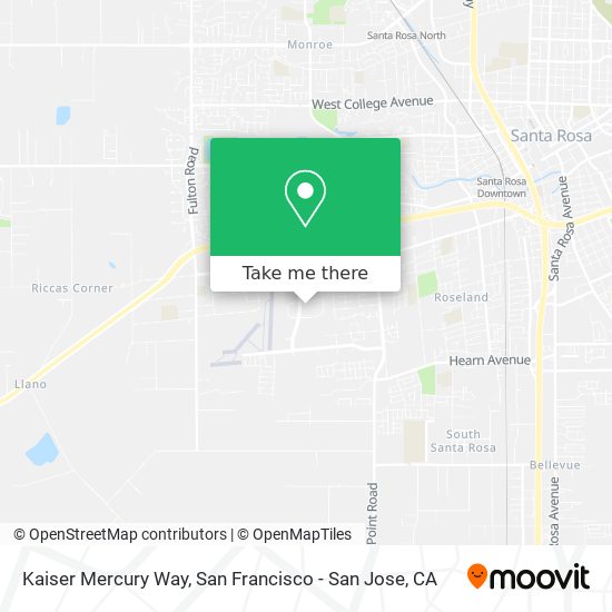 Kaiser Mercury Way map