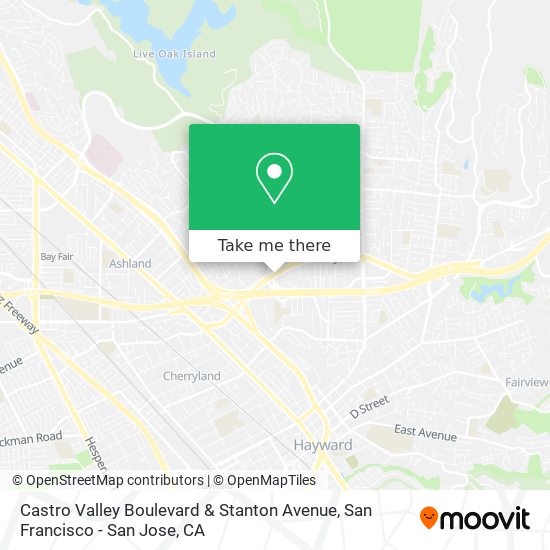 Mapa de Castro Valley Boulevard & Stanton Avenue