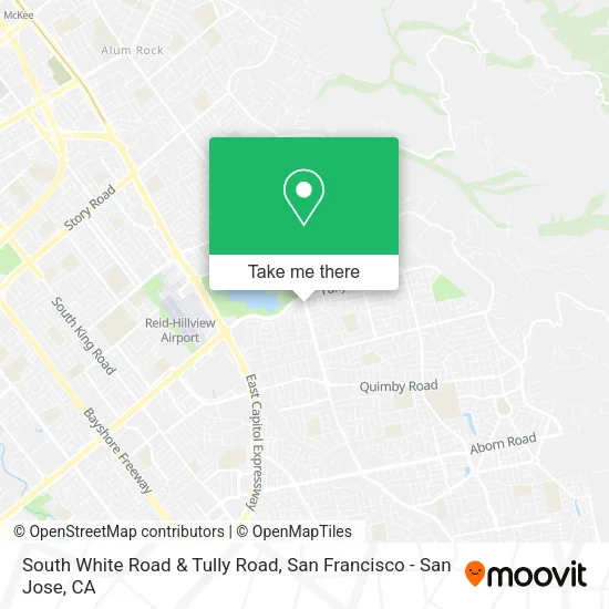 South White Road & Tully Road map