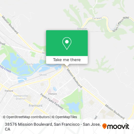 38576 Mission Boulevard map