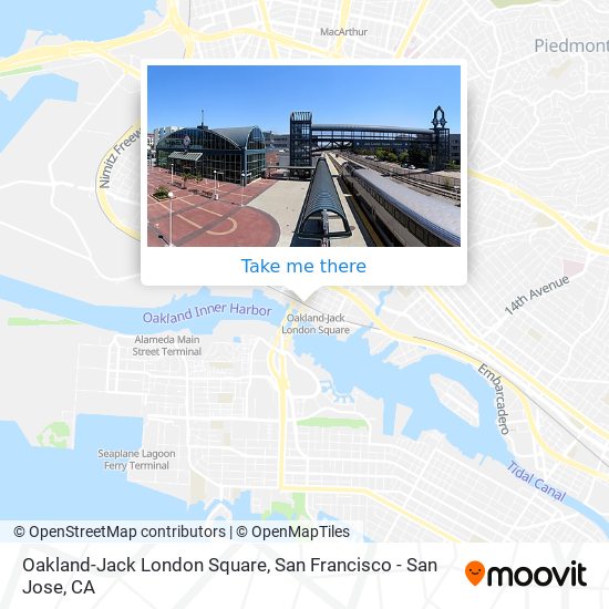 Mapa de Oakland-Jack London Square